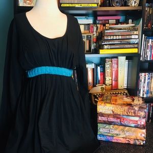 Introspect Maternity Black & Teal Blouse Size XL